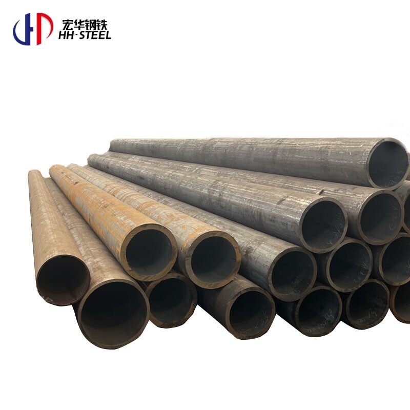 Popular Selling ASTM Q195 Q235 A252 Black Steel Pipe Hot Rolled Carbon Steel Seamless Pipe 
