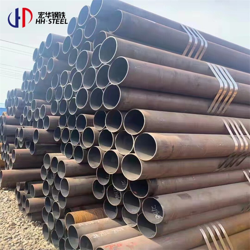 Popular Selling ASTM Q195 Q235 A252 Black Steel Pipe Hot Rolled Carbon Steel Seamless Pipe 