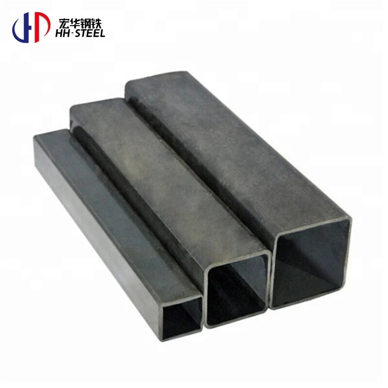 Factory Direct Black Square Rectangular Steel Pipe and Tubes Seamless Metal Carbon Square Steel Tube Making Machine