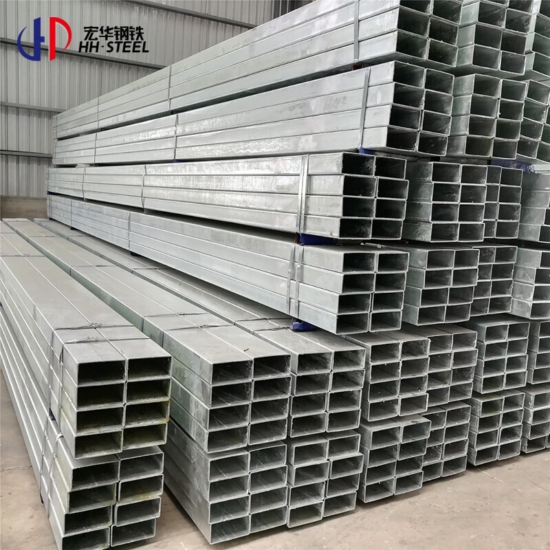 Galvanized square pipe 70x70 carbon steel square pipe thickness 3.2mm galvanized pipe