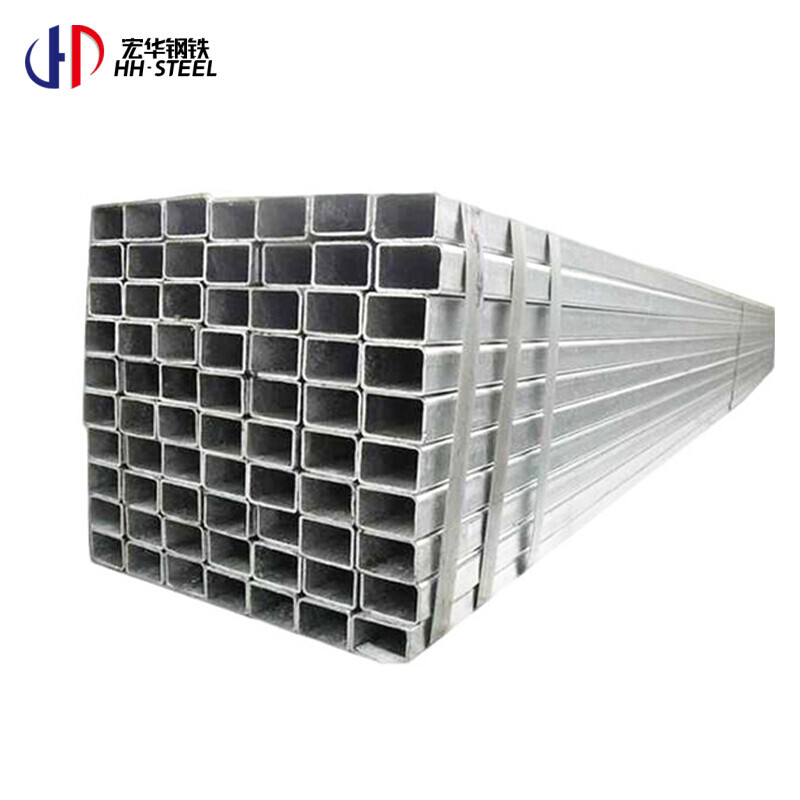 Q235B galvanized square pipe rectangular steel tube wholesale hot-dip galvanized square tube for construction project