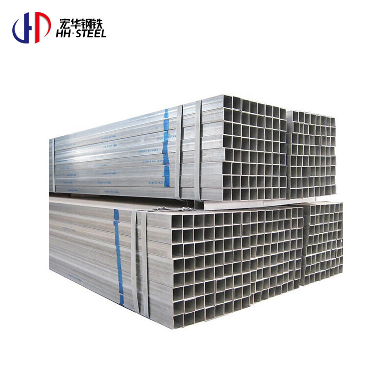 Q235B galvanized square pipe rectangular steel tube wholesale hot-dip galvanized square tube for construction project