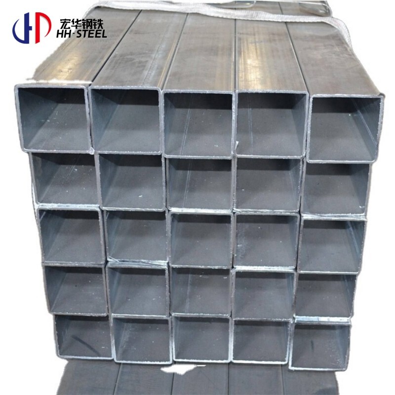 Manufacturing 1.5mm 2mm hot dip galvanized square tube galvanized steel tubing hollow steel pipe tube for Philippines