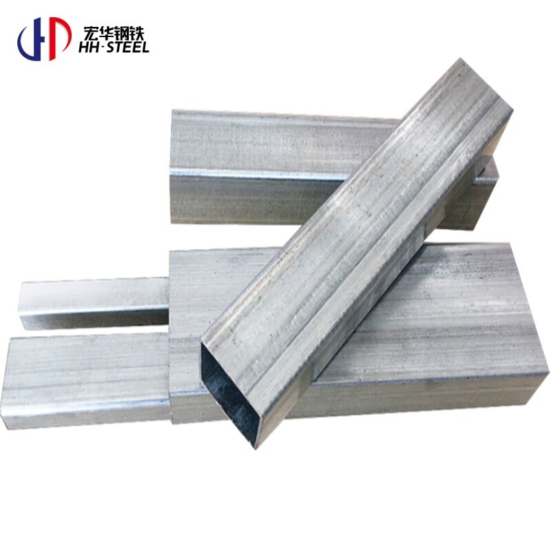 Manufacturing 1.5mm 2mm hot dip galvanized square tube galvanized steel tubing hollow steel pipe tube for Philippines