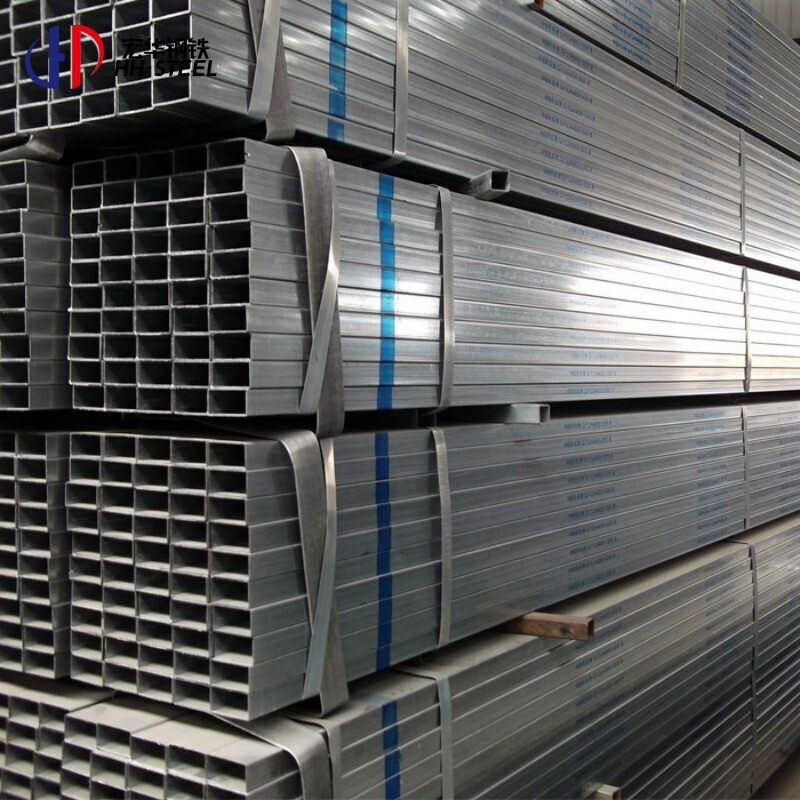 Manufacturing 1.5mm 2mm hot dip galvanized square tube galvanized steel tubing hollow steel pipe tube for Philippines