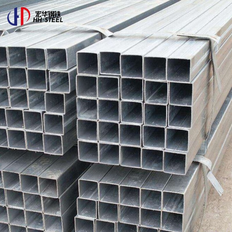 Manufacturing 1.5mm 2mm hot dip galvanized square tube galvanized steel tubing hollow steel pipe tube for Philippines