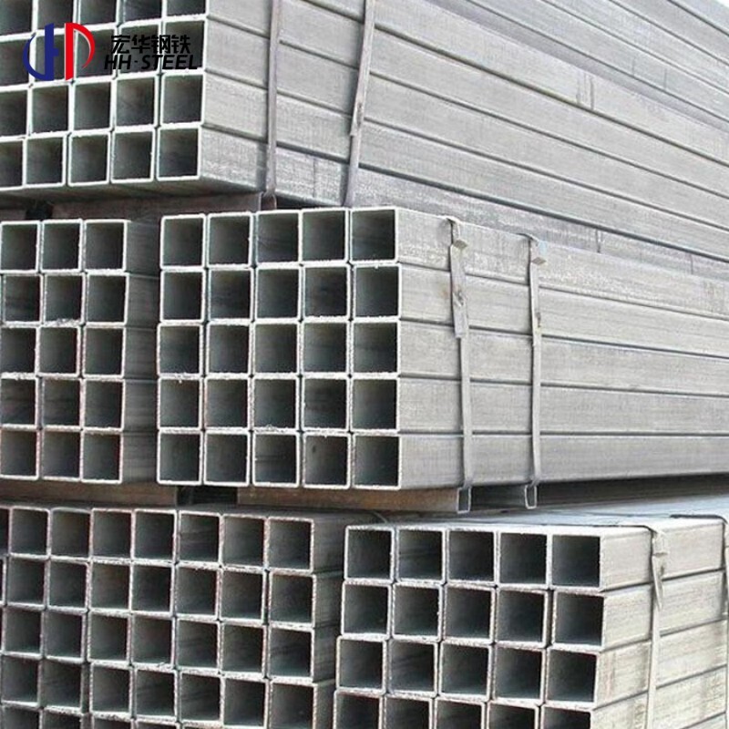 Manufacturing 1.5mm 2mm hot dip galvanized square tube galvanized steel tubing hollow steel pipe tube for Philippines