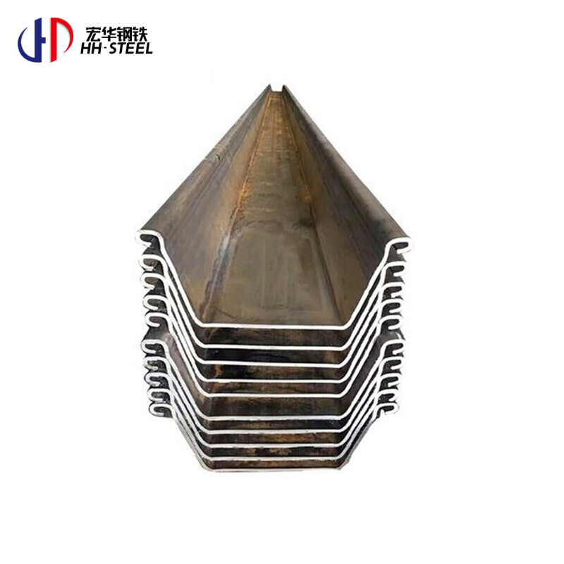 Hot Rolled Carbon Black Steel Sheet Pile 400x100x10.5mm Fast Delivery Construction Material Welding Cutting Services Included