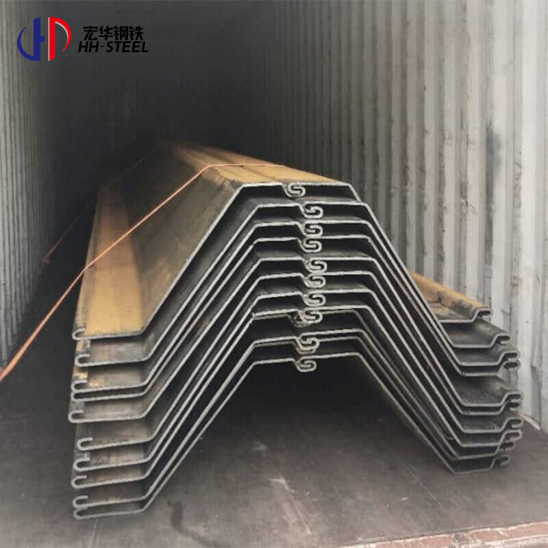 Hot Rolled Carbon Black Steel Sheet Pile 400x100x10.5mm Fast Delivery Construction Material Welding Cutting Services Included