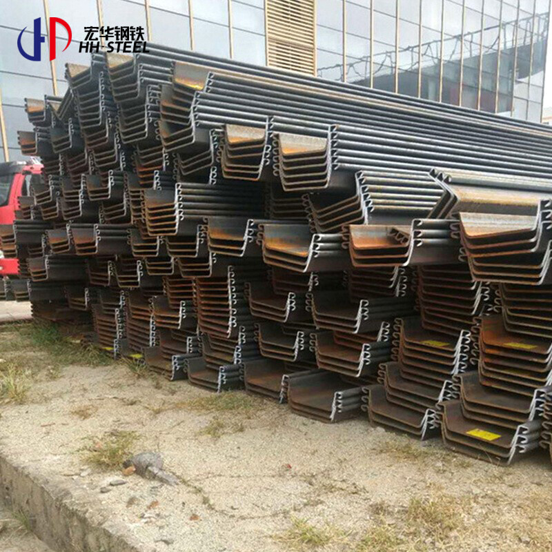Hot Rolled Carbon Black Steel Sheet Pile 400x100x10.5mm Fast Delivery Construction Material Welding Cutting Services Included