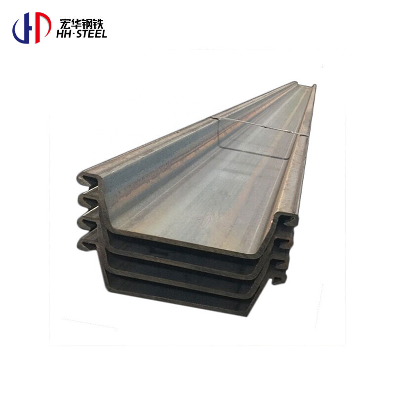 Hot Rolled Carbon Black Steel Sheet Pile 400x100x10.5mm Fast Delivery Construction Material Welding Cutting Services Included