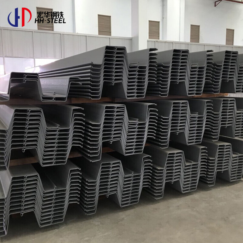 Type II 400X100X10.5mm Sheet Pile Hot Rolled U Z Type 2 Sy295 Sy390 Steel Sheet Pile