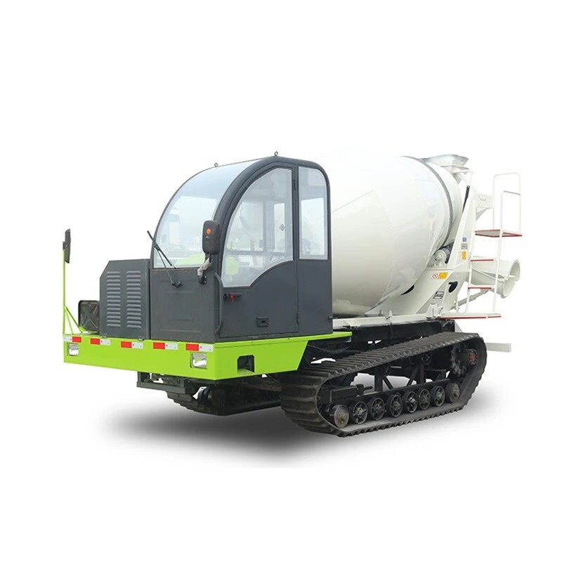 Crawler concrete mixing truck 2m3