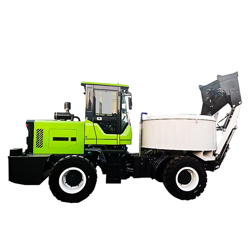 Flat Mouth Mixer Truck