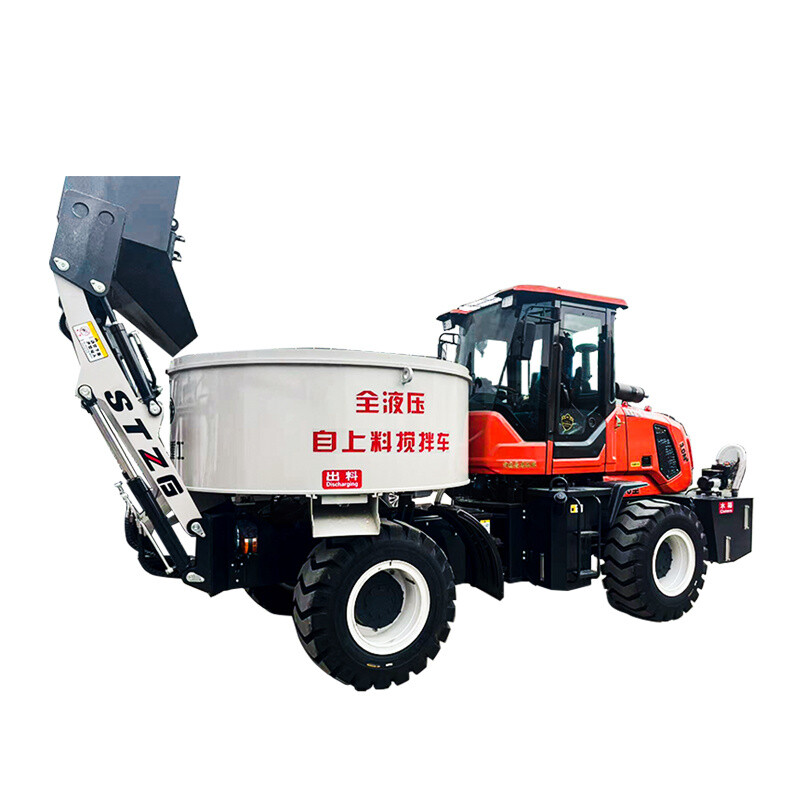 Flat Mouth Mixer Truck