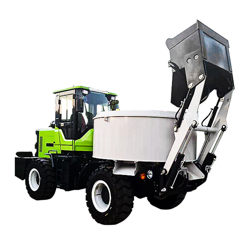 Flat Mouth Mixer Truck