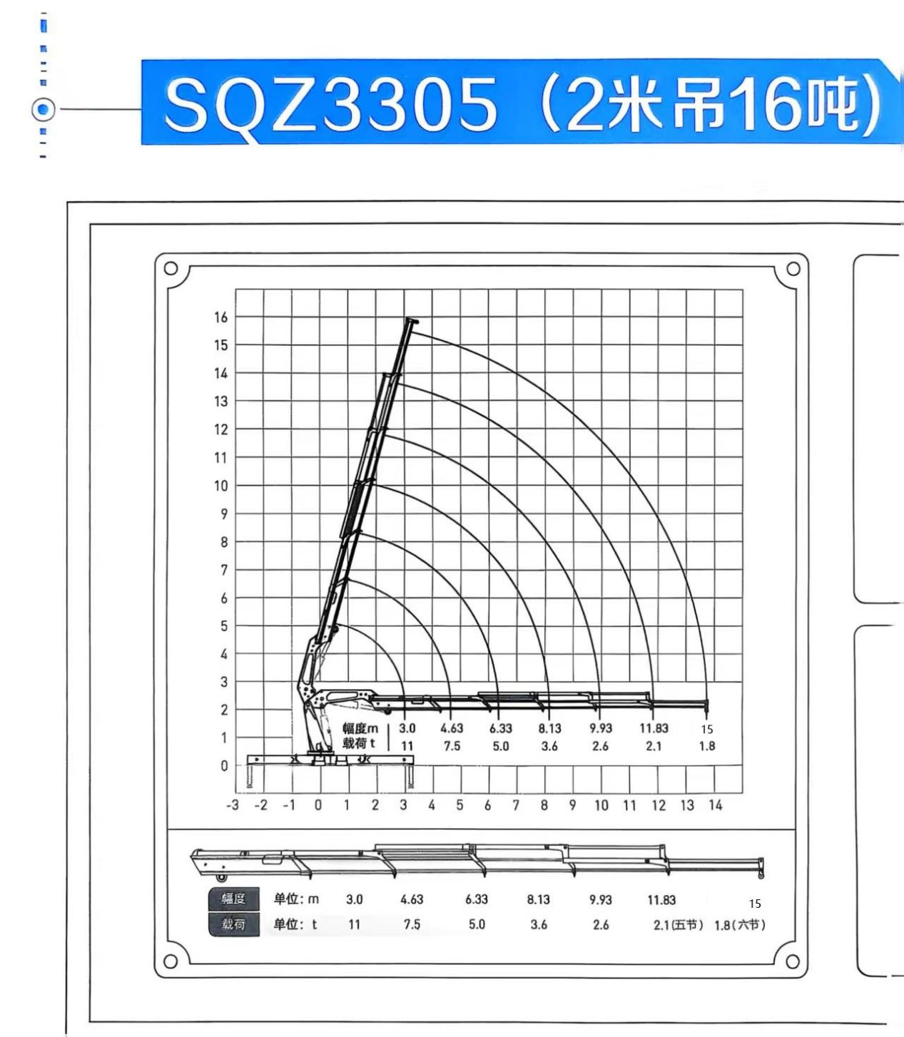 16TON Folding Arm Truck Crane