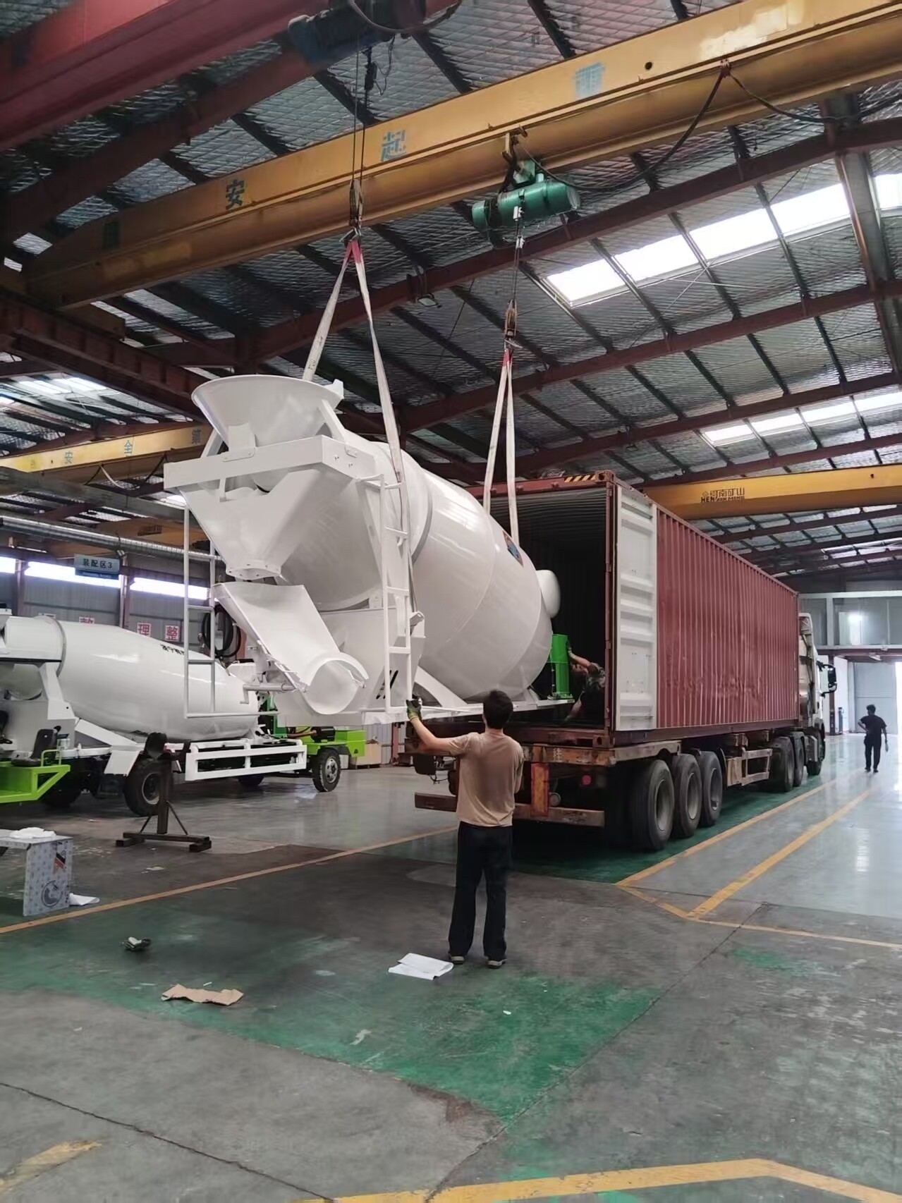Concrete mixer trailers sent to Guyana Concrete mixer trailers sent to Guyana