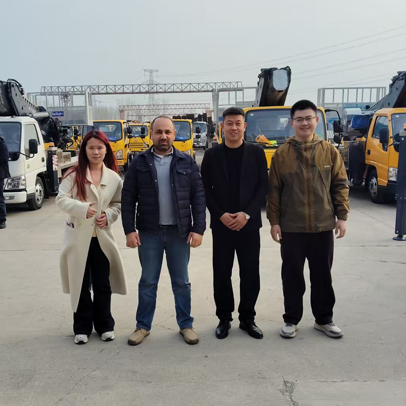 Armenian Customers Inspect Aerial Work Platforms