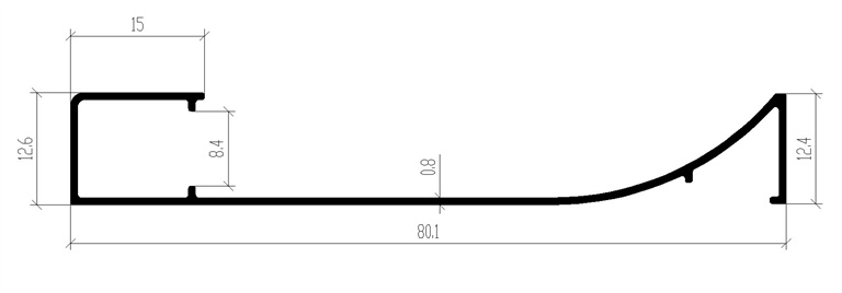 Exposed lamp with baseboard