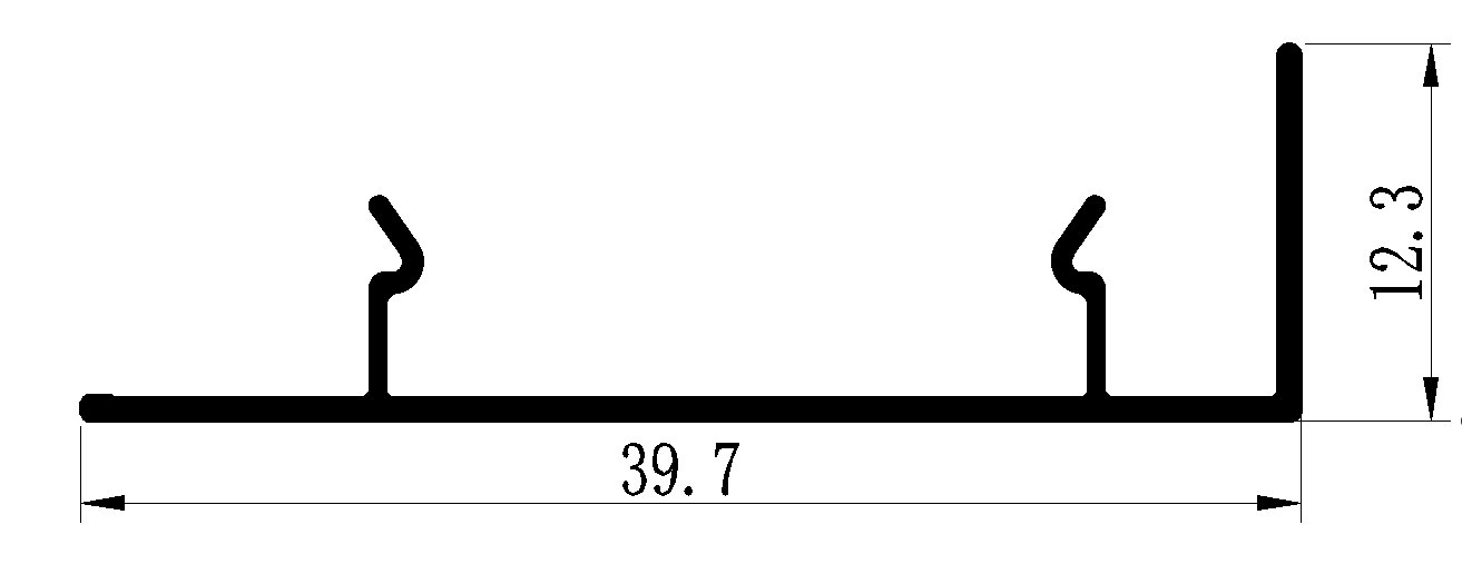 08 thick straight plate with baseboard clamped.
