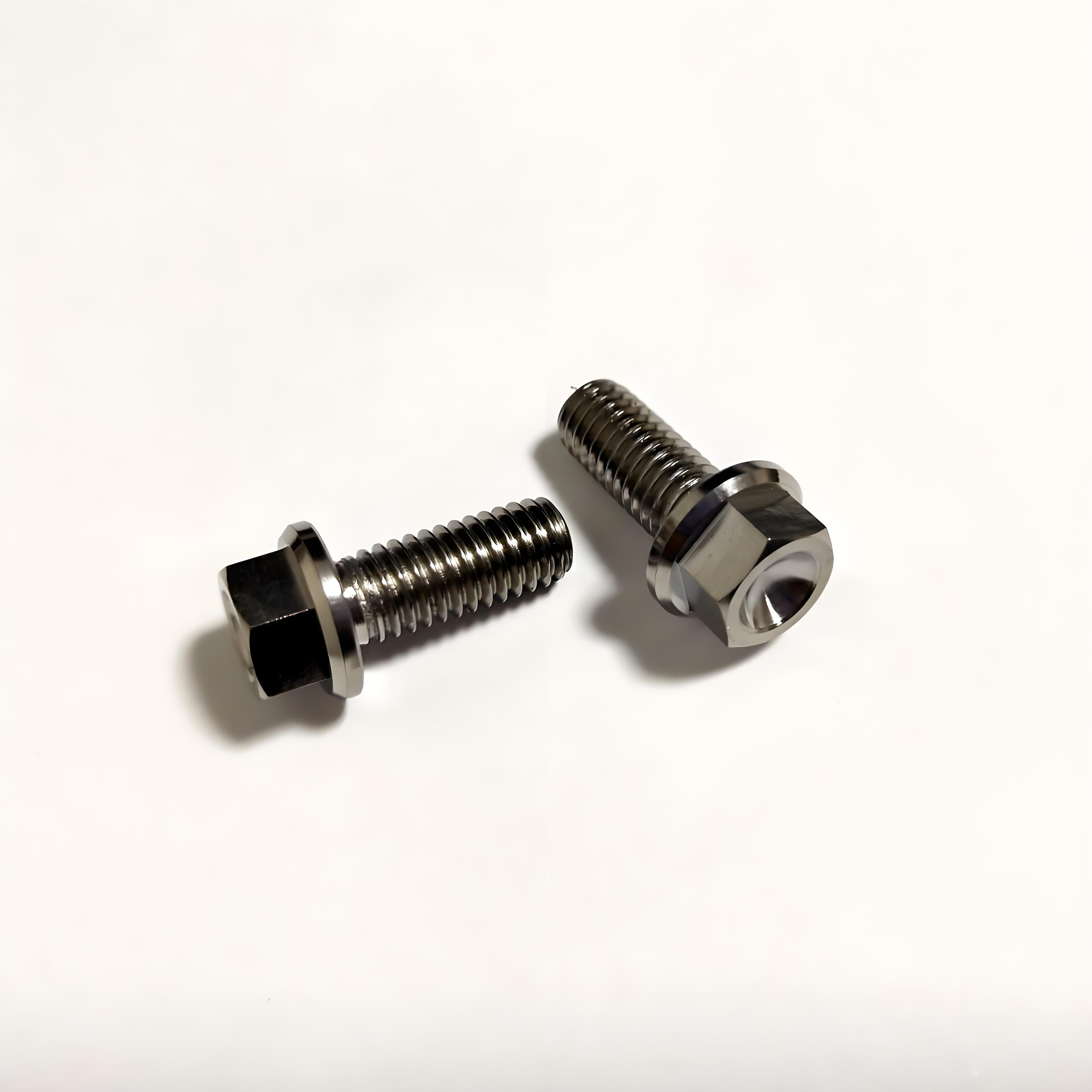 Tornillos de cabeza con brida de 12 puntas de titanio