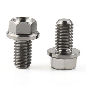 Tornillos, pernos y pernos de cabeza lobulada de titanio con brida grande