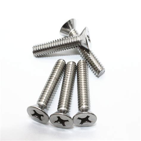 Tornillos ranurados planos de titanio