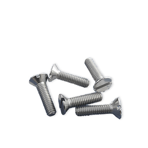 Tornillos ranurados de titanio para cerchas