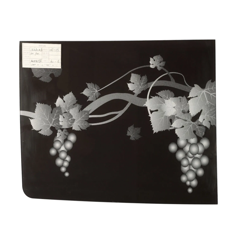 Vibrant Silk Screen Printed Glass for Refrigerators and Acs