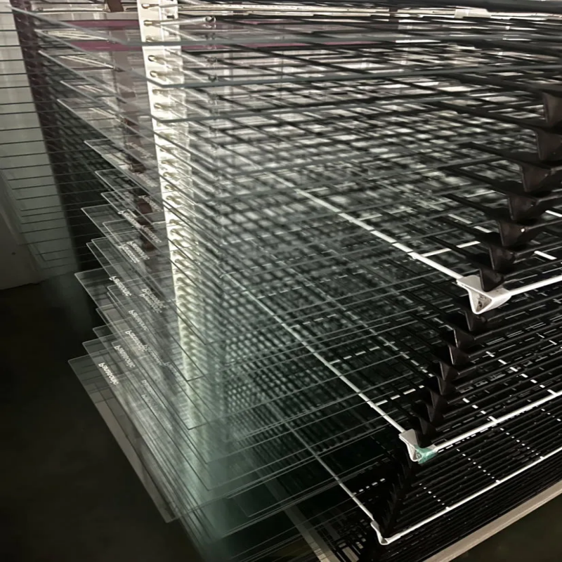 Silk Screen Printed Tempered Glass for Household Electronice Device Glass Factory Supply