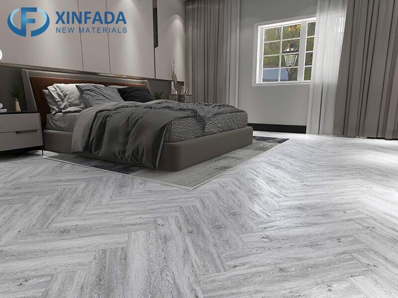 Peel and stick waterproof dry back PVC herringbone LVT self adhesive vinyl tile/adhesive flooring