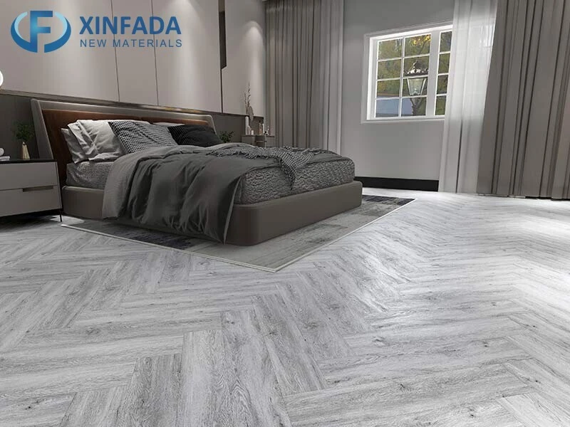 Peel and stick waterproof dry back PVC herringbone LVT self adhesive vinyl tile/adhesive flooring