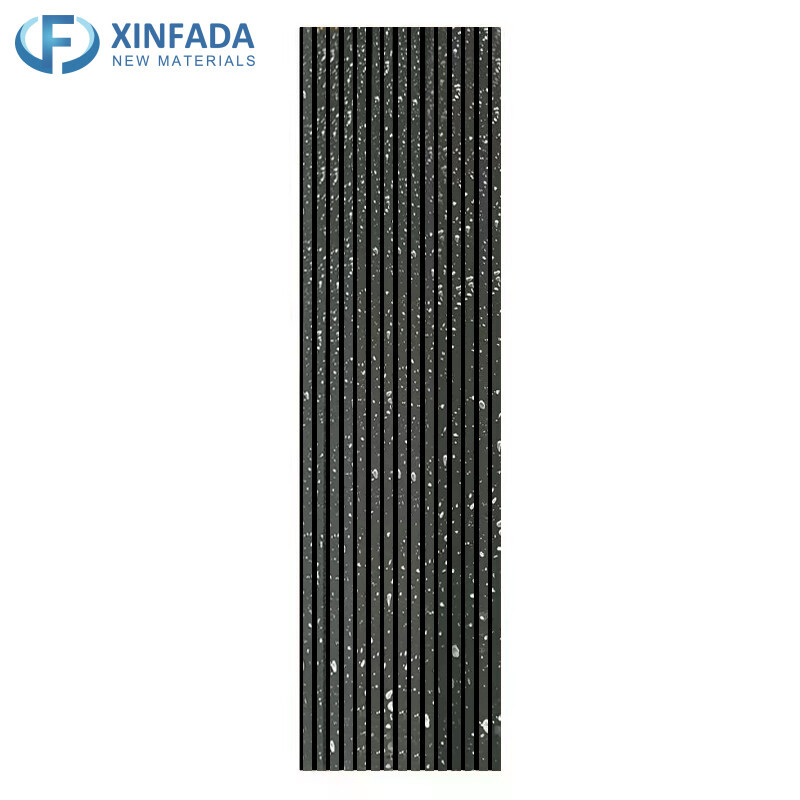 Fluted Sound Proof Acoustic Exterior Marble PU Stone WPC PVC Wall Interior