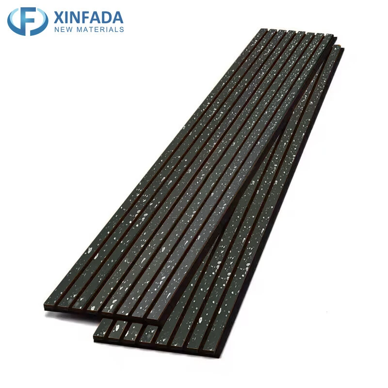 Fluted Sound Proof Acoustic Exterior Marble PU Stone WPC PVC Wall Interior