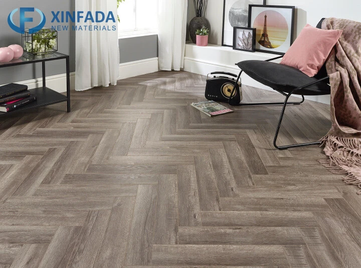 New Design Herringbone Pattern V-Groove Moisture-Proof Engineered Wood Laminate Flooring