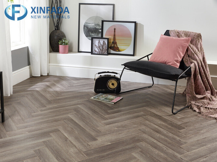 New Design Herringbone Pattern V-Groove Moisture-Proof Engineered Wood Laminate Flooring