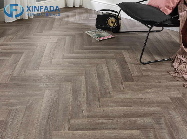 New Design Herringbone Pattern V-Groove Moisture-Proof Engineered Wood Laminate Flooring