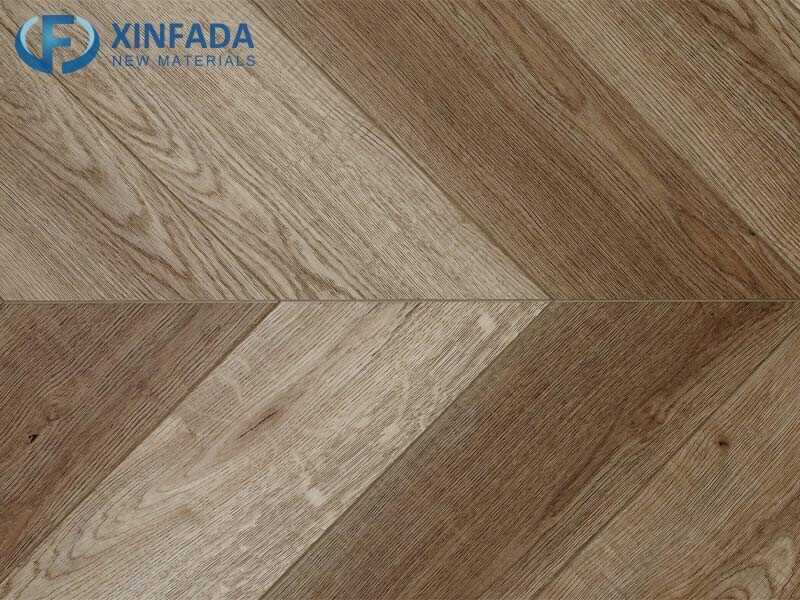 Herringbone UV Coating Fireproof Dry Back/Glue Down Lvt Vinyl Plank Flooring