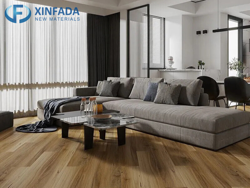 EIR Brown Fire-Resistant SPC Flooring