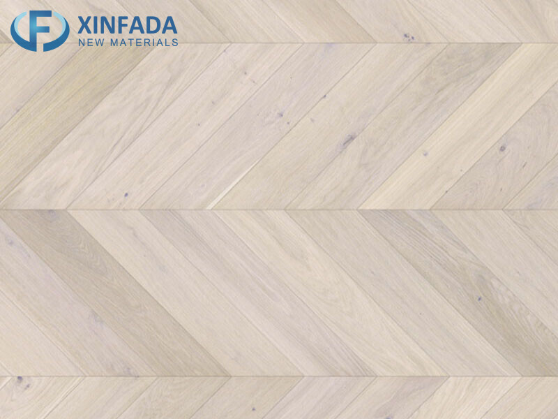 SPC Chevron Brushed Matte Surface Flooring