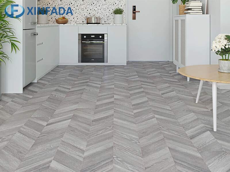 Herringbone Click Lock Flooring Tile Plank Rigid HDF Laminate Wood Flooring