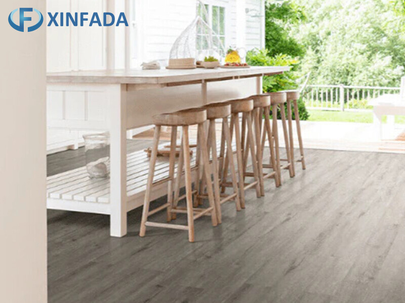Imitation Oak Glued Vinyl Flooring