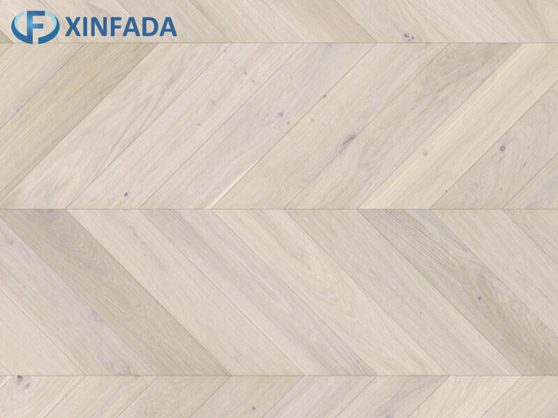 SPC Chevron Brushed Matte Surface Flooring