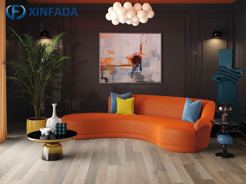 Brown 0.7mm Wear-Resistant Self-Adhesive LVT Flooring