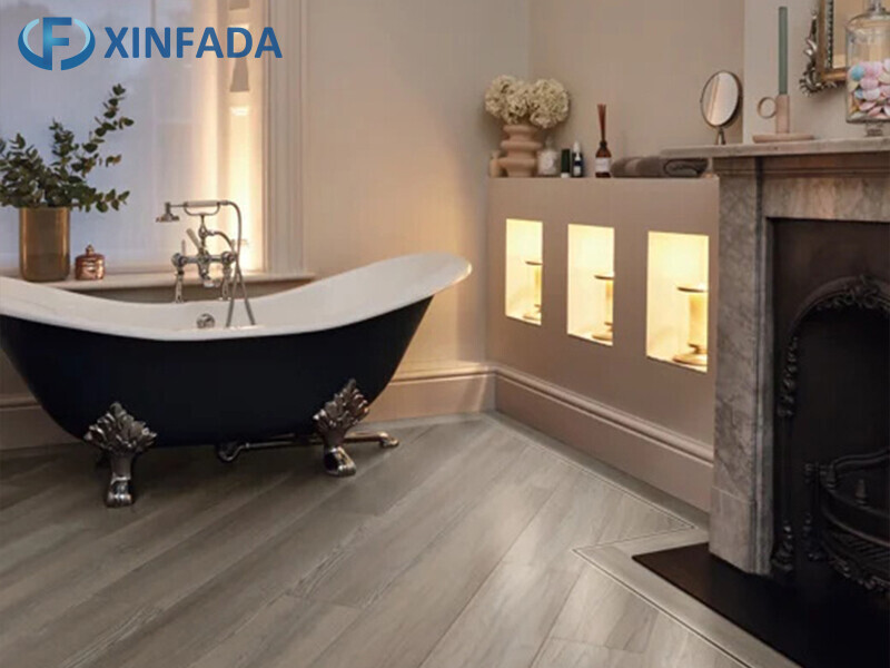 Gray Waterproof Self-Adhesive LVT Flooring