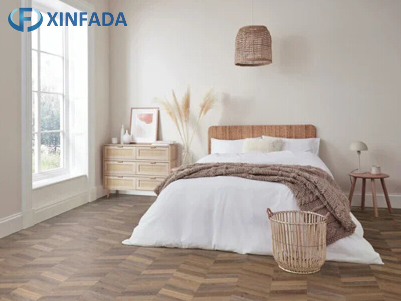 Distressed and Rustic Chevron LVT Flooring