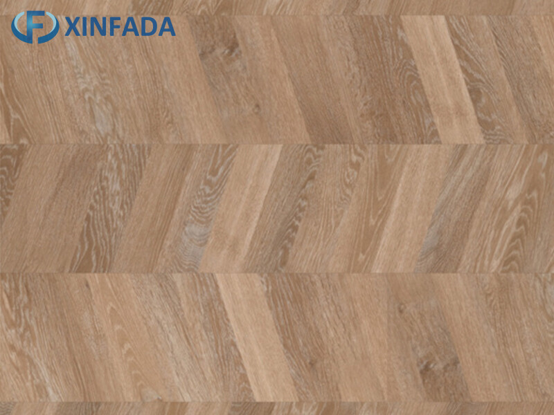 Light Lime Waterproof Chevron LVT Flooring