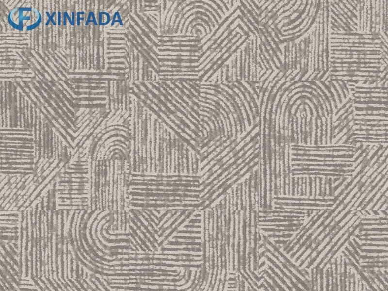 Customizable Interlocking LVT Carpet Tiles