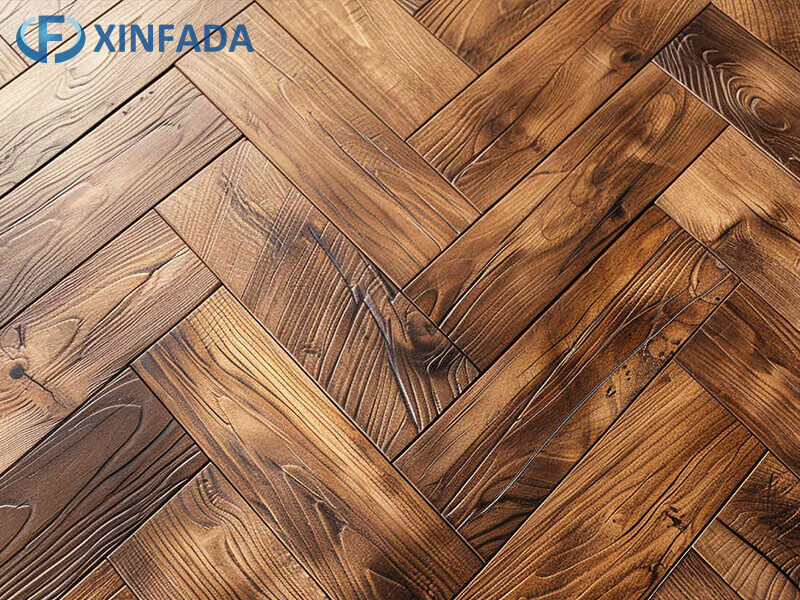 6mm 7mm 8mm Insulation Eco-friendly Floor Wood Texture Herringbone Spc Flooring